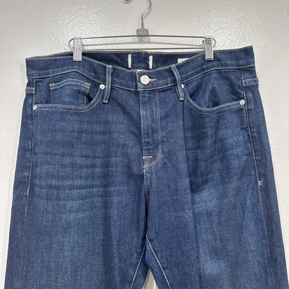 Frame Jeans Blue L'Homme Slim Men’s Size 36 Stretch Denim Classic Dark Wash - Picture 2 of 11